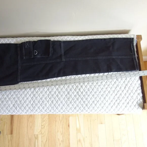 NWT $69 FORMULA 1 x PACSUN Black Raceway ‘90’s Boyfriend Cargo Jeans Sz 25 - Picture 7 of 11